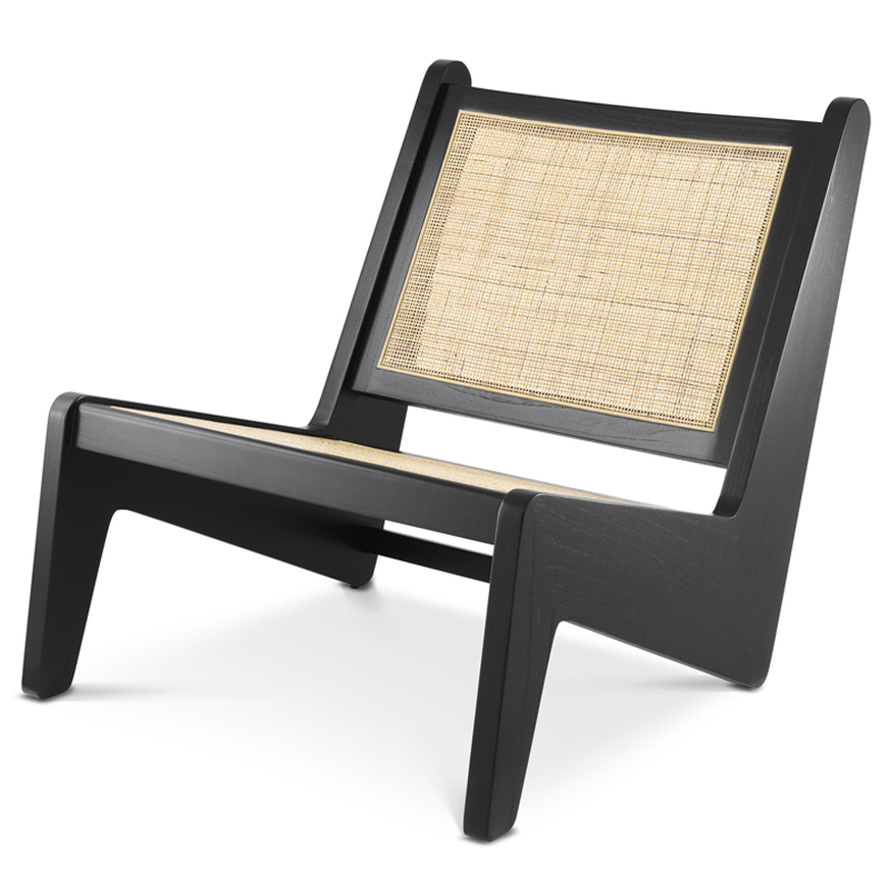 Кресло Eichholtz Chair Aubin black Черный Бежевый Кресло Eichholtz Chair Aubin black Черный Бежевый в Барнауле | Loft Concept