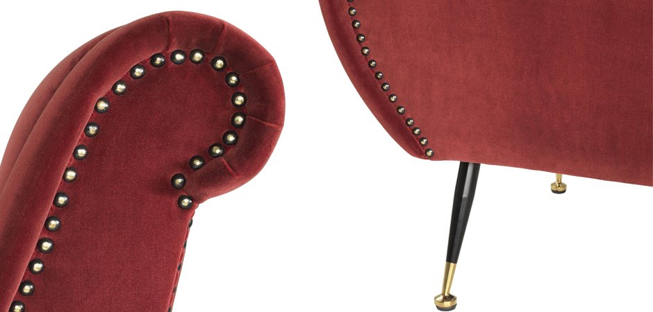 Кресло Eichholtz Chair Giardino Wine Red Кресло Eichholtz Chair Giardino Wine Red - Loft-Concept в Барнауле