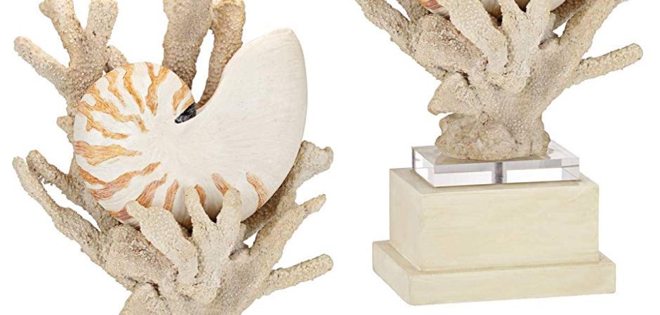 Nautilus Shell and White Coral Table Lamp Nautilus Shell and White Coral Table Lamp - Loft-Concept в Барнауле