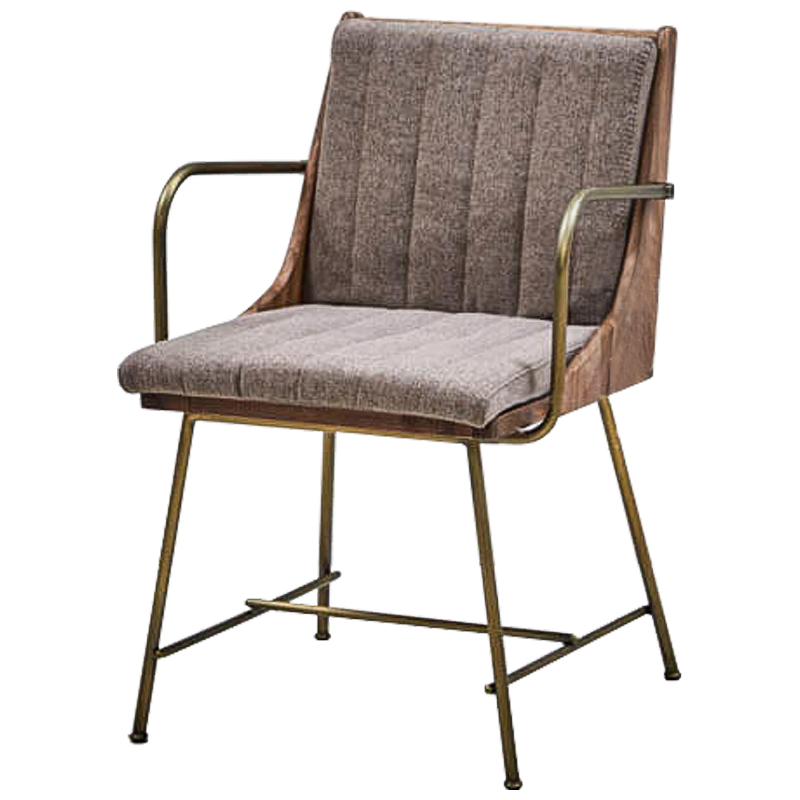 Стул Eoran Stool gray-beige Коричневый Бронза Бежево-серый Стул Eoran Stool gray-beige Коричневый Бронза Бежево-серый в Барнауле | Loft Concept
