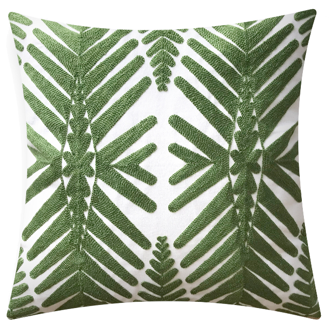 Декоративная подушка Green Ornament #1  в Барнауле | Loft Concept 
