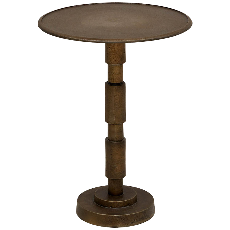 Приставной круглый металлический стол Thanh Side Table Бронза Приставной круглый металлический стол Thanh Side Table Бронза в Барнауле | Loft Concept