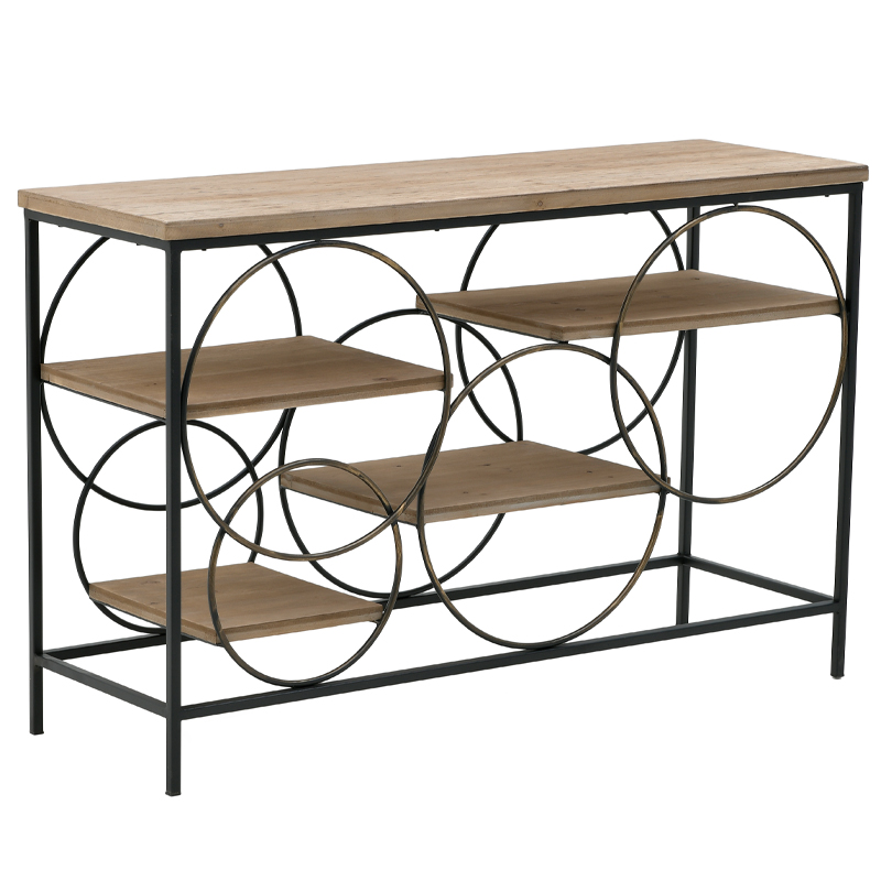 Консоль Circles Loft Console Черный Бежево-серый в Барнауле | Loft Concept 