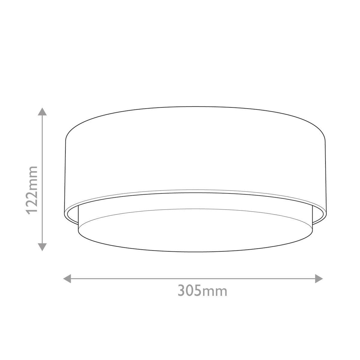 Потолочный светильник круглой формы с белым матовым плафоном Hinkley в Барнауле