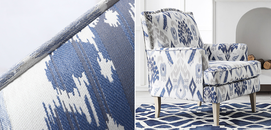 Кресло Armchair Ornament Blue Ikat Кресло Armchair Ornament Blue Ikat - Loft-Concept в Барнауле