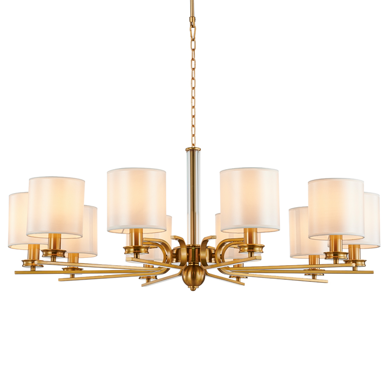 Люстра Armel Chandelier 94 Бронза Прозрачный Белый Люстра Armel Chandelier 94 Бронза Прозрачный Белый в Барнауле | Loft Concept