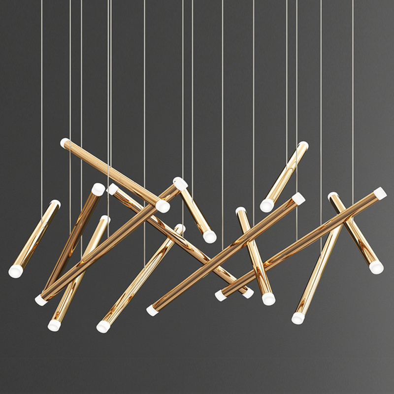Люстра Dutti D0068 LED Chandelier Modern 14 Глянцевое золото Люстра Dutti D0068 LED Chandelier Modern 14 Глянцевое золото в Барнауле | Loft Concept
