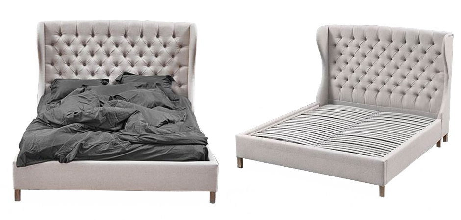 Кровать Aivengo Bed Light Gray Кровать Aivengo Bed Light Gray - Loft-Concept в Барнауле