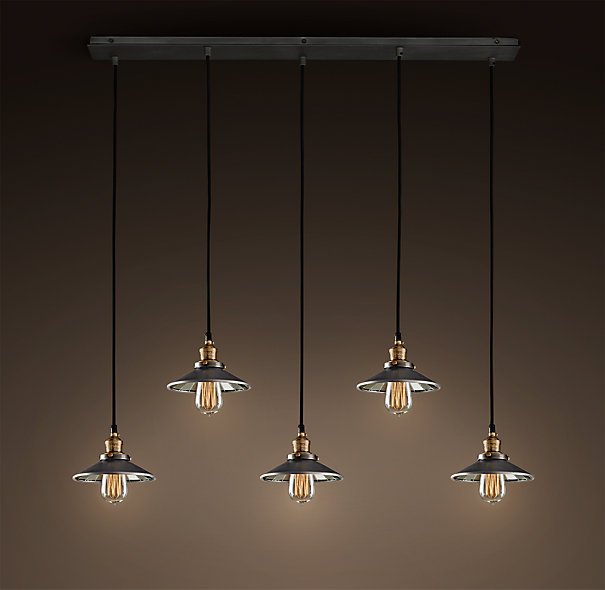 Люстра Loft Cone Pendant Reflector 5 Line Черный Люстра Loft Cone Pendant Reflector 5 Line Черный в Барнауле | Loft Concept