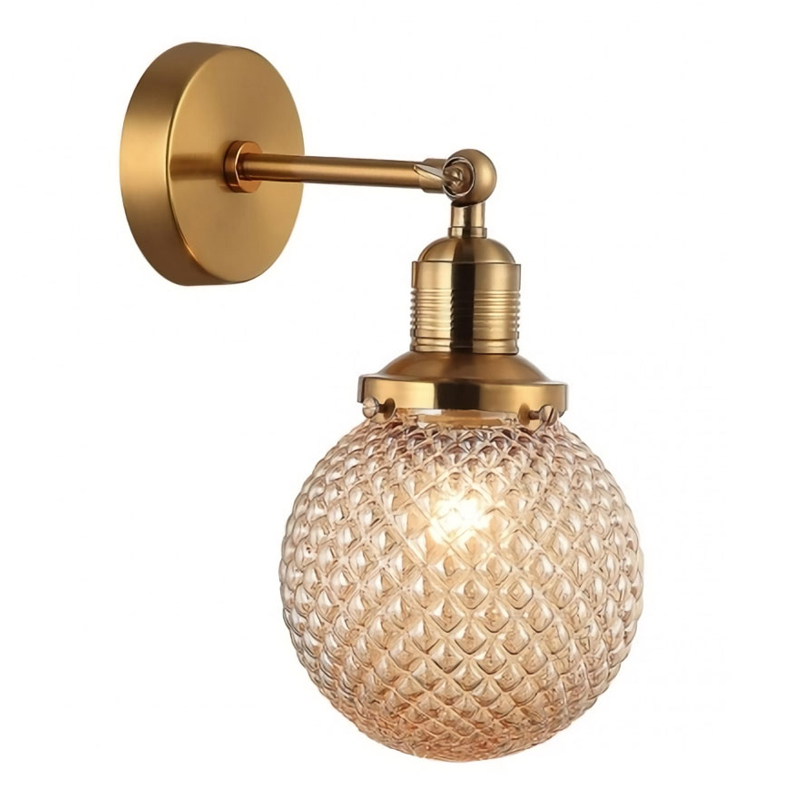 Бра Perforated Bubbles с темным плафоном Латунь Янтарный Бра Perforated Bubbles с темным плафоном Латунь Янтарный в Барнауле | Loft Concept