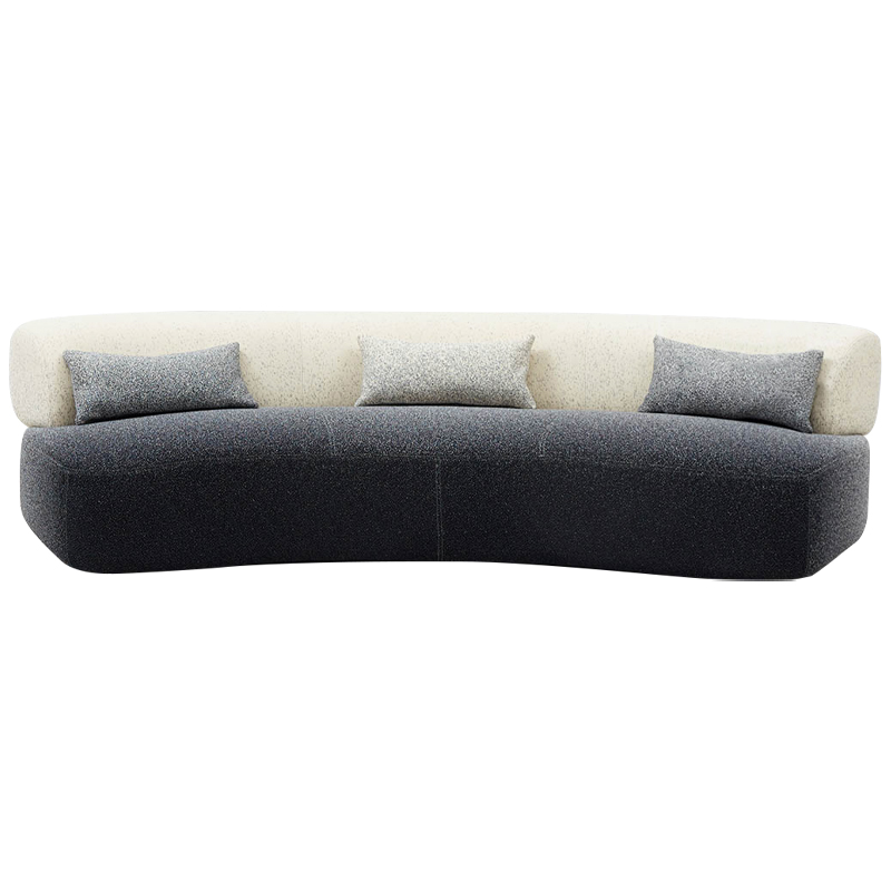 Диван Gradient Grey Beige Sofa Серый Молочный Диван Gradient Grey Beige Sofa Серый Молочный в Барнауле | Loft Concept