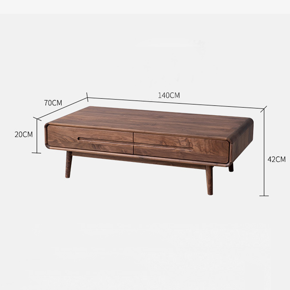Кофейный стол из массива дерева с выдвижными ящиками Coffee Walnut Table Кофейный стол из массива дерева с выдвижными ящиками Coffee Walnut Table в Барнауле