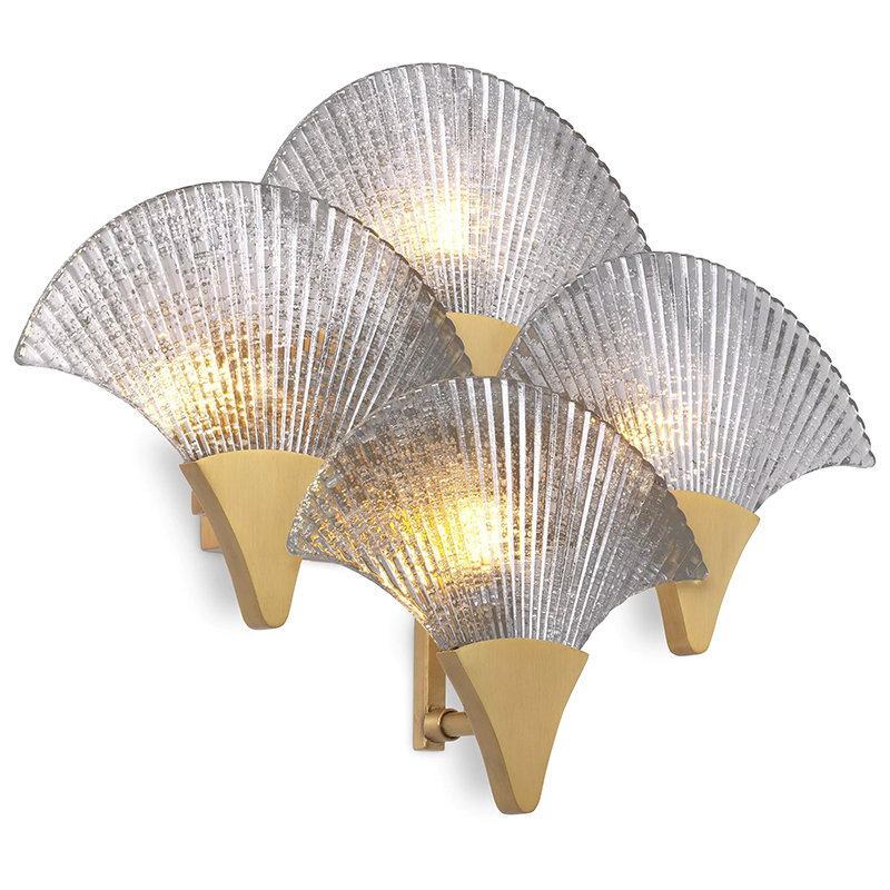 Бра Eichholtz Wall Lamp Vitae Прозрачное Стекло Латунь Бра Eichholtz Wall Lamp Vitae Прозрачное Стекло Латунь в Барнауле | Loft Concept