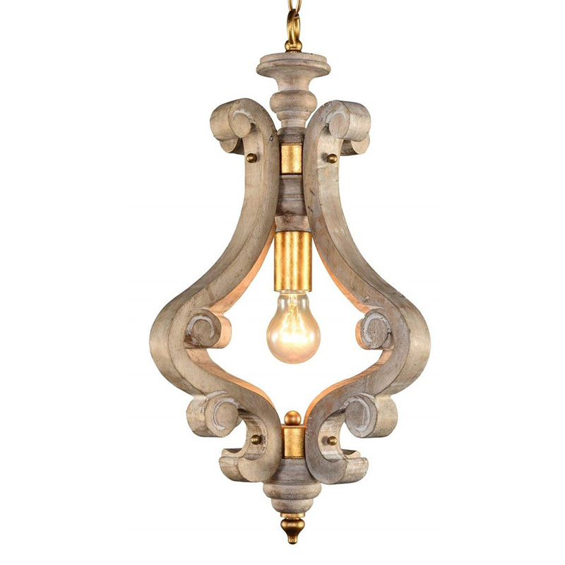 Подвесной светильник Santu Provence Hanging lamp Бежево-серый Подвесной светильник Santu Provence Hanging lamp Бежево-серый в Барнауле | Loft Concept