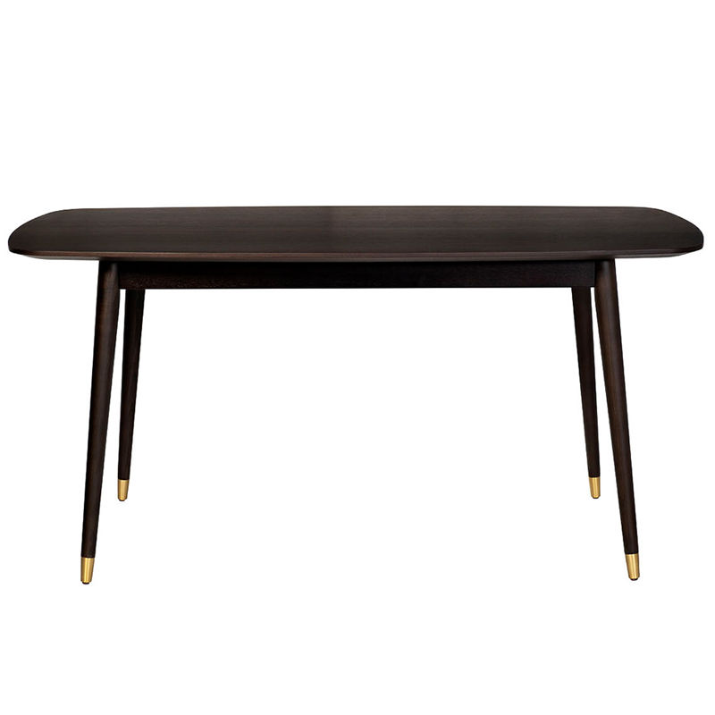 Обеденный стол Mateo Rectangle Dinner Table Коричневый Золотой Обеденный стол Mateo Rectangle Dinner Table Коричневый Золотой в Барнауле | Loft Concept