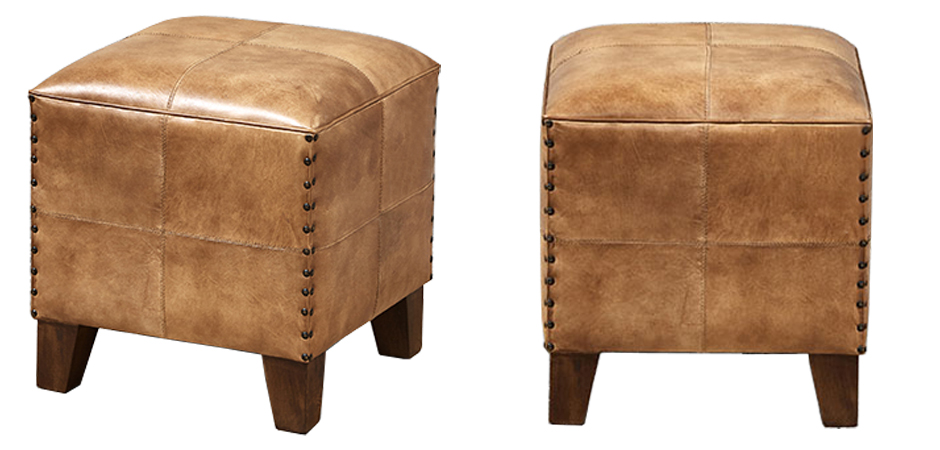 Пуф Leather Cube Puff Пуф Leather Cube Puff - Loft-Concept в Барнауле