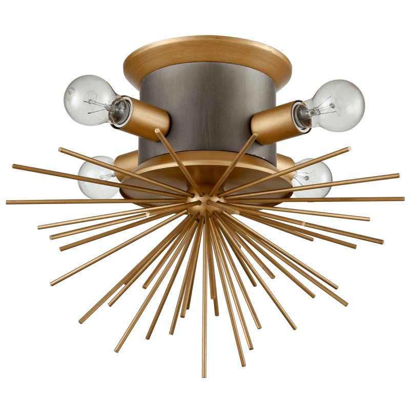 Потолочный светильник Hedgehog Brass Chandelier Латунь Потолочный светильник Hedgehog Brass Chandelier Латунь в Барнауле | Loft Concept