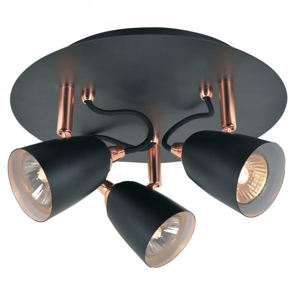 Спот Copper Spot 3 Черный Спот Copper Spot 3 Черный в Барнауле | Loft Concept