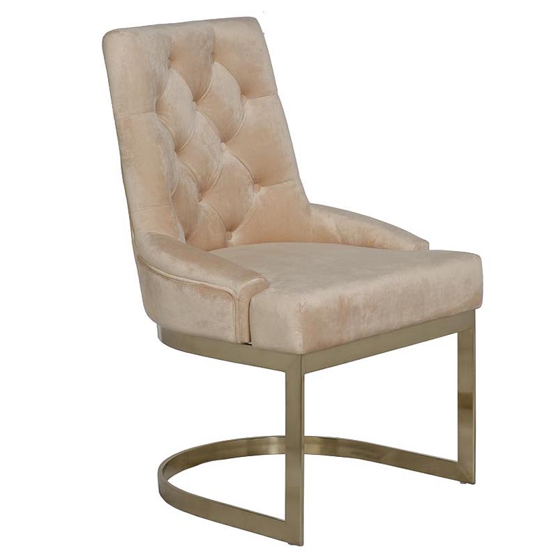 Стул Famos Chair beige Бежевый Золотой Стул Famos Chair beige Бежевый Золотой в Барнауле | Loft Concept