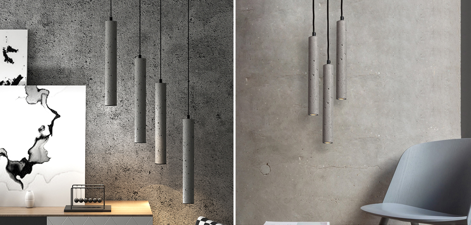 Подвесной светильник Concrete Pipe Подвесной светильник Concrete Pipe - Loft-Concept в Барнауле