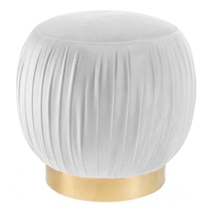 Оттоманка Art Deco Turban white Золотой Оттоманка Art Deco Turban white Золотой в Барнауле | Loft Concept