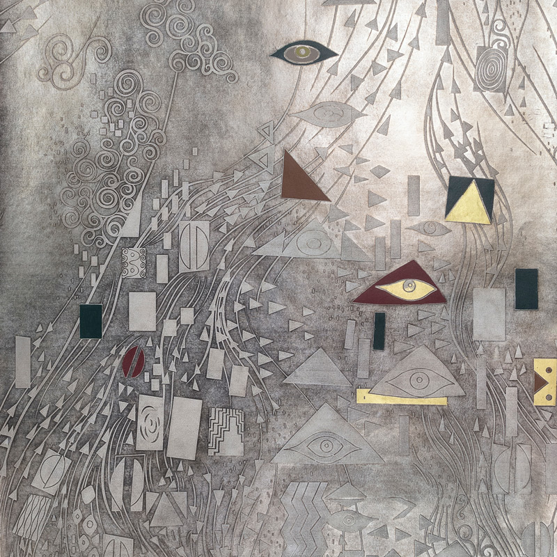 Обои ручная роспись Klimt Polished Silver bas relief gilded paper Обои ручная роспись Klimt Polished Silver bas relief gilded paper в Барнауле | Loft Concept