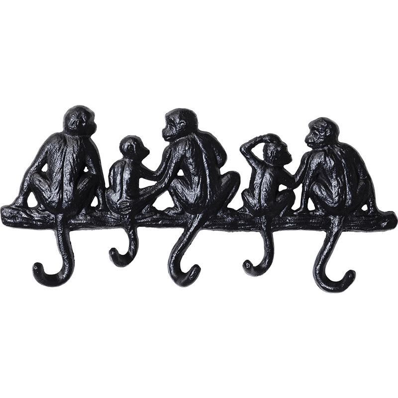 Настенная вешалка Monkey Family S Черный Настенная вешалка Monkey Family S Черный в Барнауле | Loft Concept