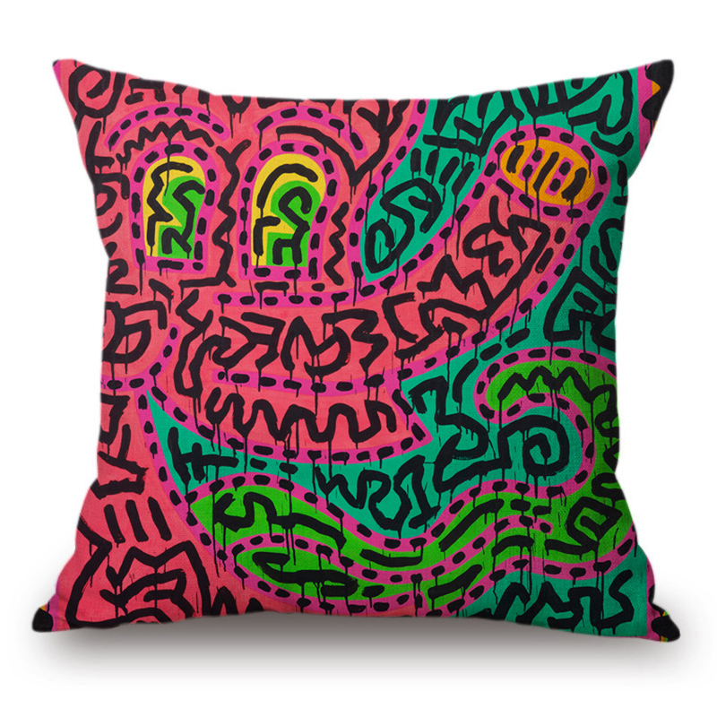 Подушка Keith Haring 15 Мульти Подушка Keith Haring 15 Мульти в Барнауле | Loft Concept
