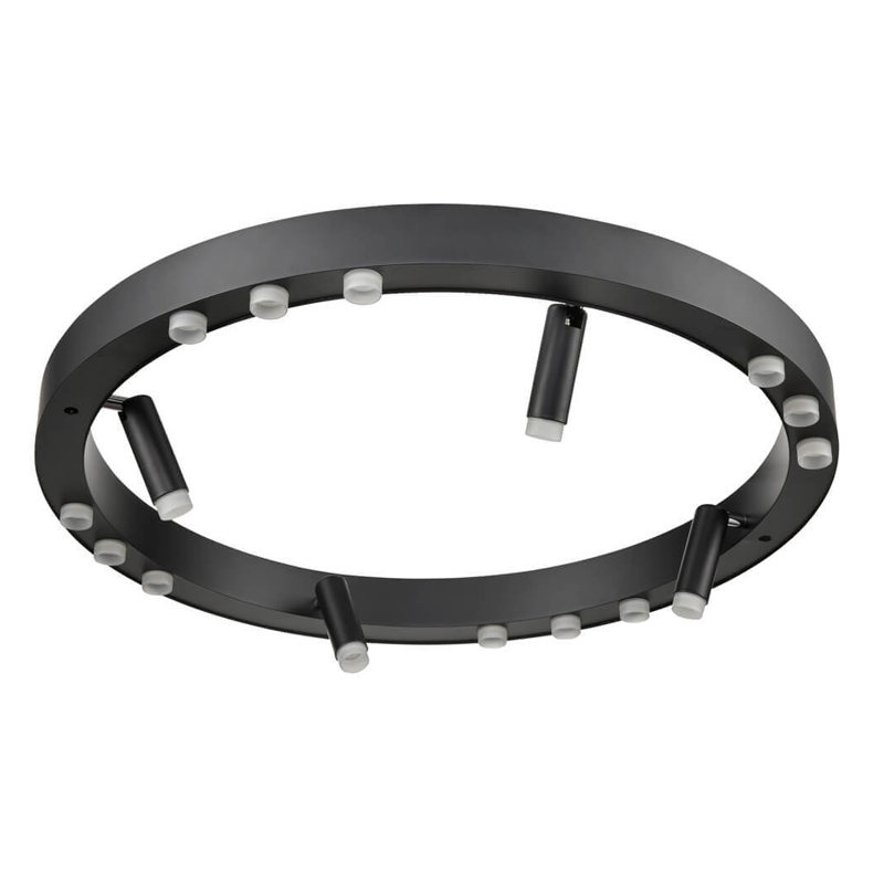 Потолочный светильник Rigor & Conciseness Lighting Black Disk Белый Черный Потолочный светильник Rigor & Conciseness Lighting Black Disk Белый Черный в Барнауле | Loft Concept