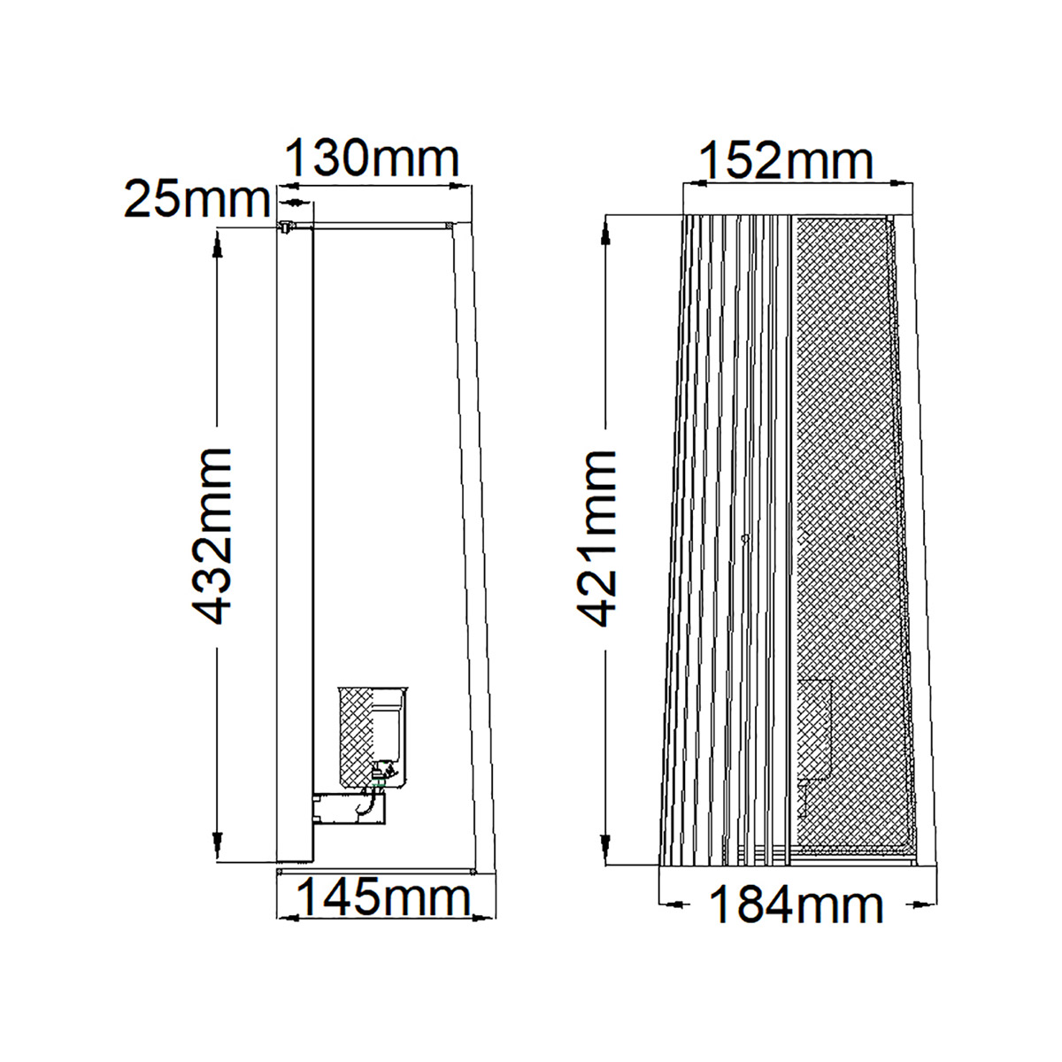Бра с черными вертикальными линиями Kichler в Барнауле