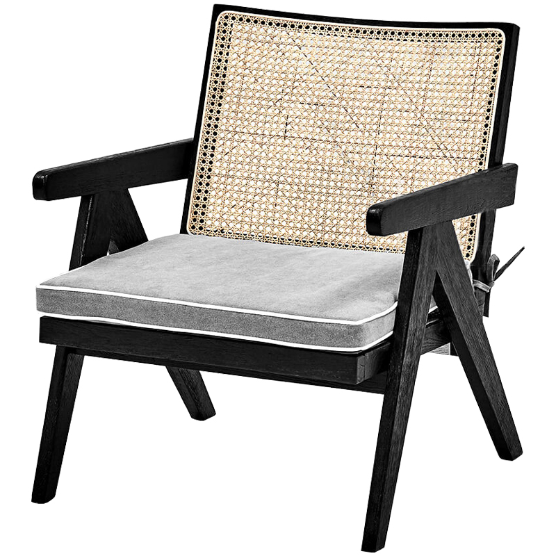 Кресло Leda Chair Черный Бежевый Серый Кресло Leda Chair Черный Бежевый Серый в Барнауле | Loft Concept