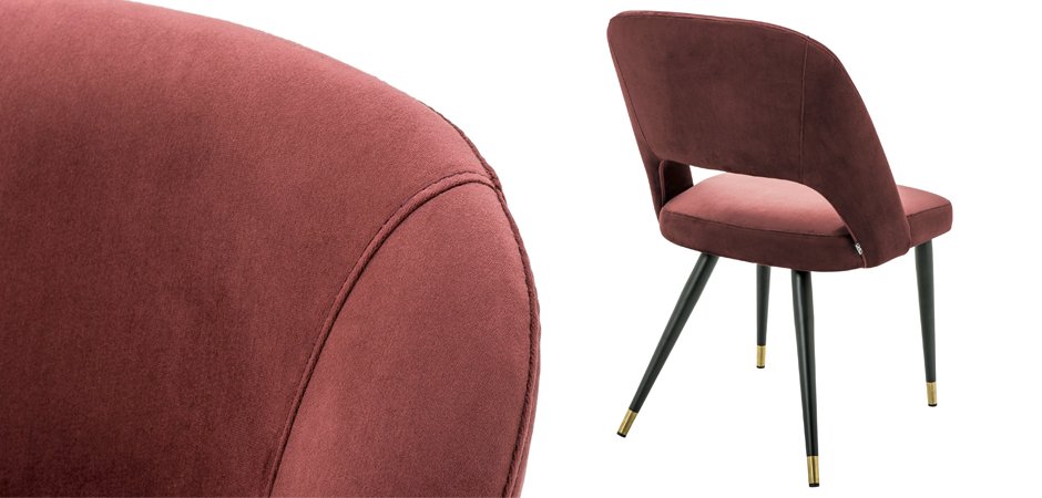 Стул Eichholtz Dining Chair Cipria Bordeaux Стул Eichholtz Dining Chair Cipria Bordeaux - Loft-Concept в Барнауле
