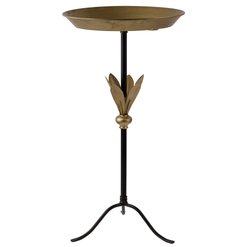 Приставной стол Leaves Side Table Золотой Черный Приставной стол Leaves Side Table Золотой Черный в Барнауле | Loft Concept