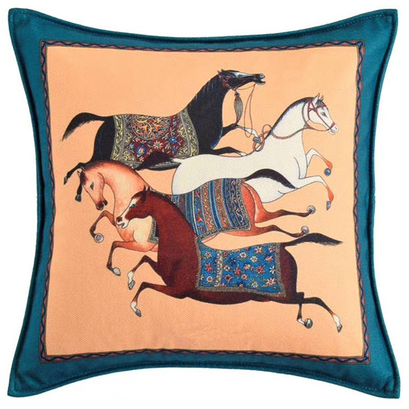 Декоративная подушка Hermes Horse 40 Мульти в Барнауле | Loft Concept 