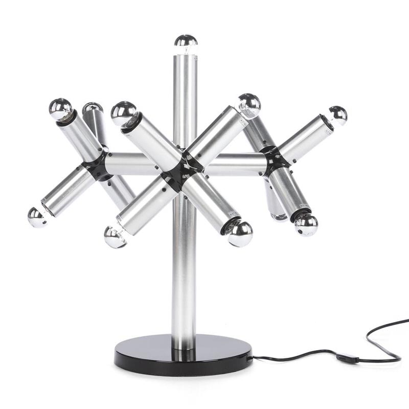 Настольная лампа Fenton Table Lamp Серебряный Настольная лампа Fenton Table Lamp Серебряный в Барнауле | Loft Concept
