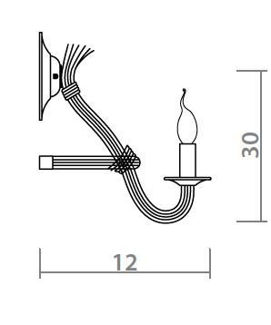 Бра Loft Rope Candle Bra Бра Loft Rope Candle Bra в Барнауле