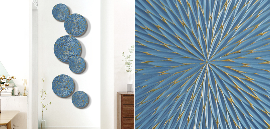 Арт-объект на стену Blue Discs Арт-объект на стену Blue Discs - Loft-Concept в Барнауле
