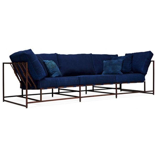 Диван Kenn X Miller sofa Indigo and copper denim Индиго Диван Kenn X Miller sofa Indigo and copper denim Индиго в Барнауле | Loft Concept