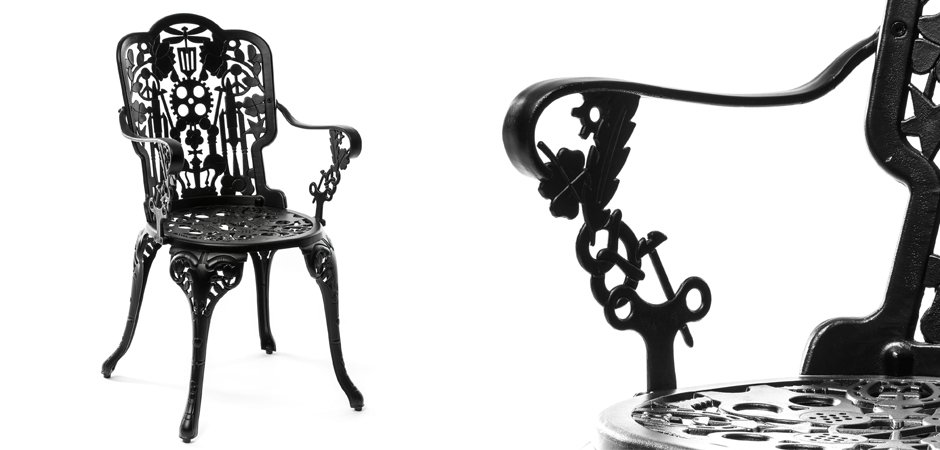 Стул Seletti Industry Collection ALUMINIUM ARMCHAIR – BLACK Стул Seletti Industry Collection ALUMINIUM ARMCHAIR – BLACK - Loft-Concept в Барнауле