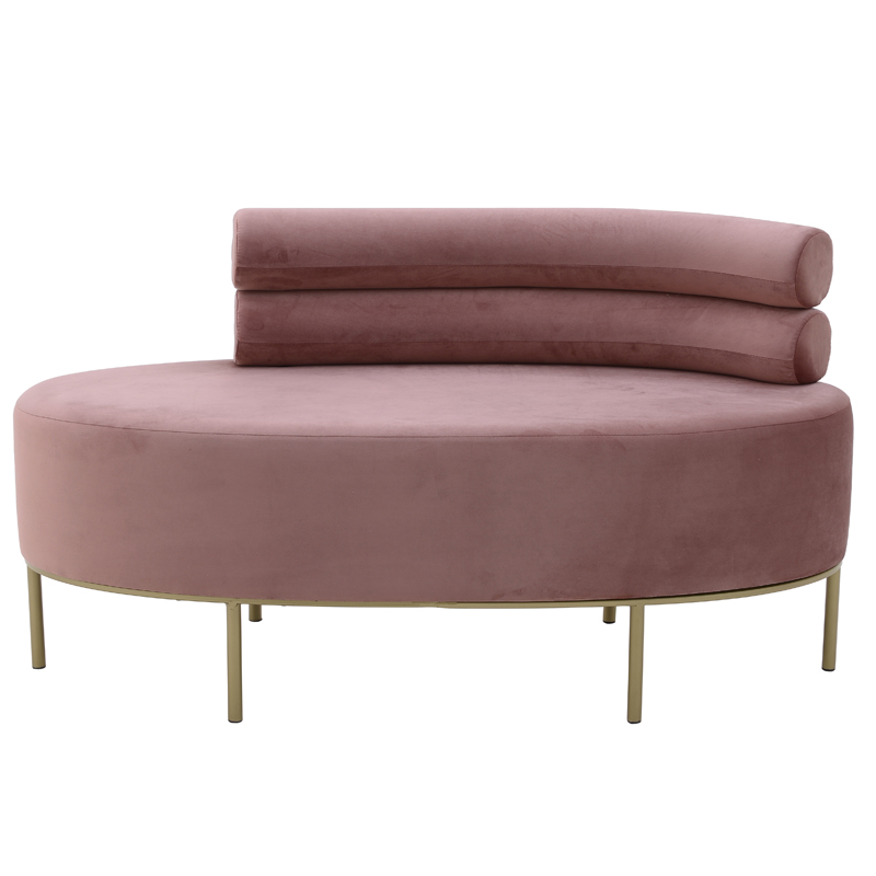 Кушетка Fening Lounge Pink Розовый Золотой Кушетка Fening Lounge Pink Розовый Золотой в Барнауле | Loft Concept