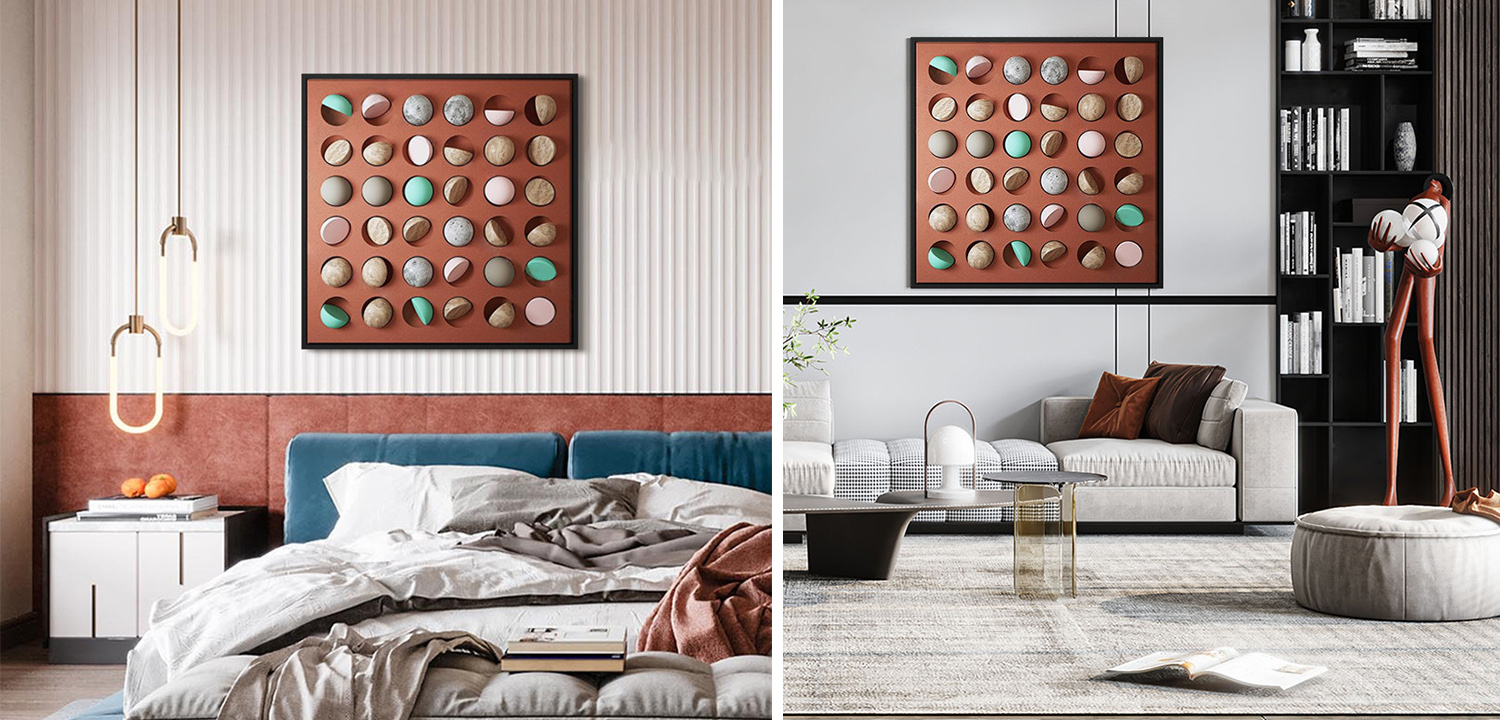 Арт-объект на стену деревянный Sweets - фото