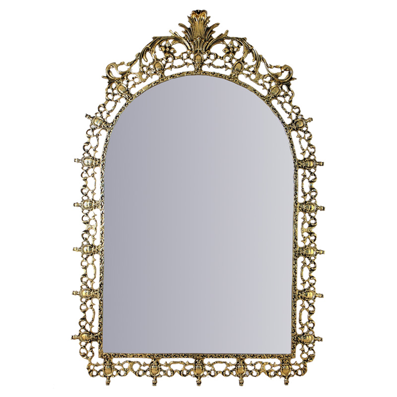 Зеркало настенное в бронзовой раме King Gold Mirrors Золотой Зеркало настенное в бронзовой раме King Gold Mirrors Золотой в Барнауле | Loft Concept