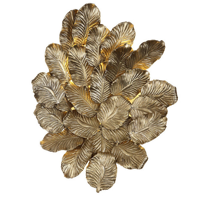 Бра Golden Leaves Bra Золотой Бра Golden Leaves Bra Золотой в Барнауле | Loft Concept