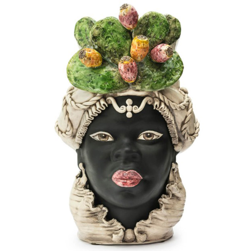 Ваза VASE MORO LADY FICO BIG Черный Мульти Ваза VASE MORO LADY FICO BIG Черный Мульти в Барнауле | Loft Concept