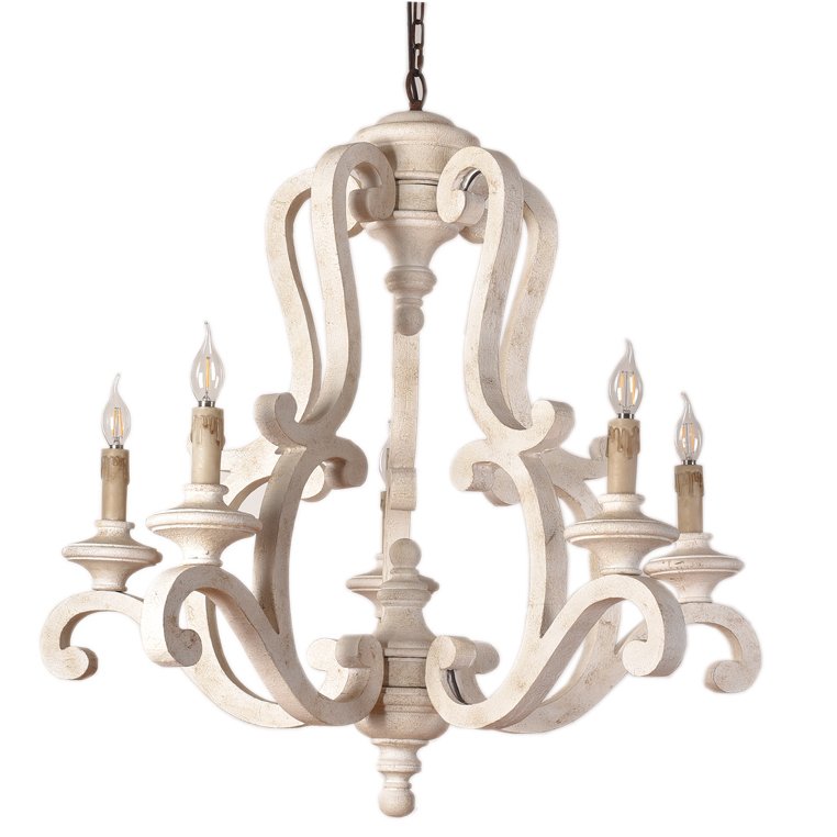 Люстра Ivory Provence Chandeliers Бежево-серый Коричневый Люстра Ivory Provence Chandeliers Бежево-серый Коричневый в Барнауле | Loft Concept