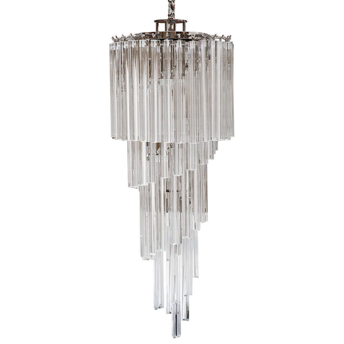 Люстра Odeon Chandelier Helix Clear 35 Хром Прозрачное Стекло Люстра Odeon Chandelier Helix Clear 35 Хром Прозрачное Стекло в Барнауле | Loft Concept