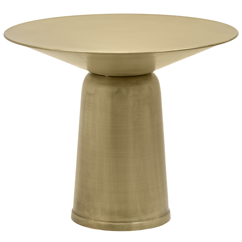 Круглый обеденный металлический стол Modern Caldron Metal Dining Table Золотой Круглый обеденный металлический стол Modern Caldron Metal Dining Table Золотой в Барнауле | Loft Concept