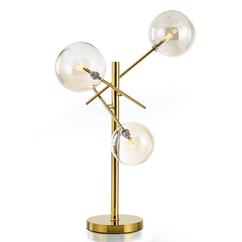 Настольная лампа Gallotti & Radice Bolle Table lamp Золотой Дымчатый (Smoke) Настольная лампа Gallotti & Radice Bolle Table lamp Золотой Дымчатый (Smoke) в Барнауле | Loft Concept