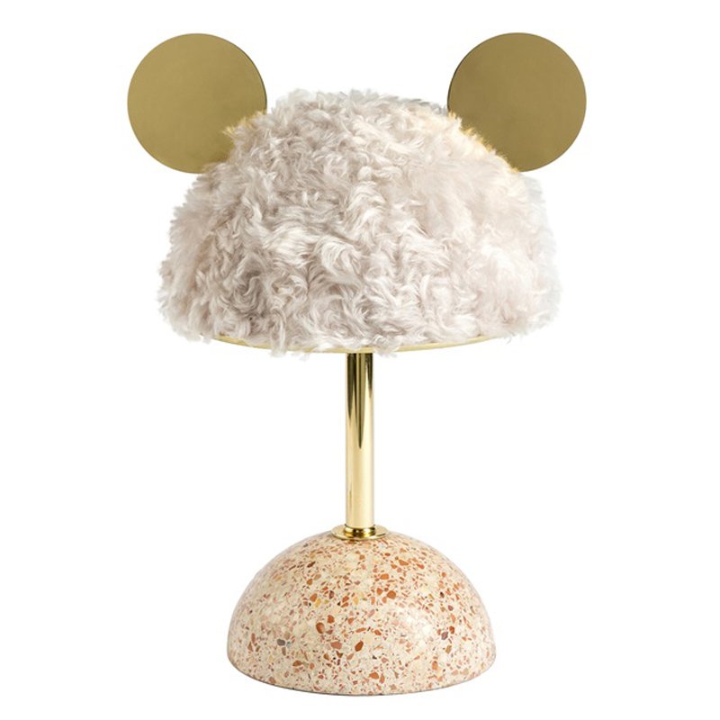 Настольная лампа White Mouse Table Lamp Белый Латунь Розовый пастельный Настольная лампа White Mouse Table Lamp Белый Латунь Розовый пастельный в Барнауле | Loft Concept
