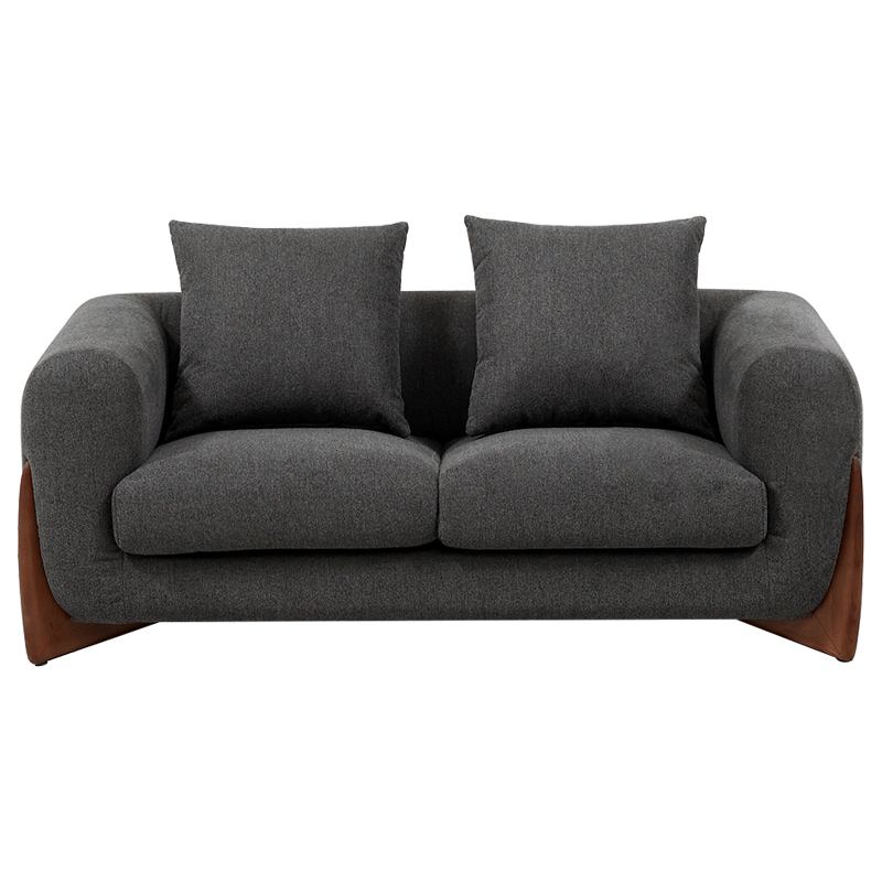 Диван Cuthbert Dark Gray Sofa Серый Коричневый Диван Cuthbert Dark Gray Sofa Серый Коричневый в Барнауле | Loft Concept